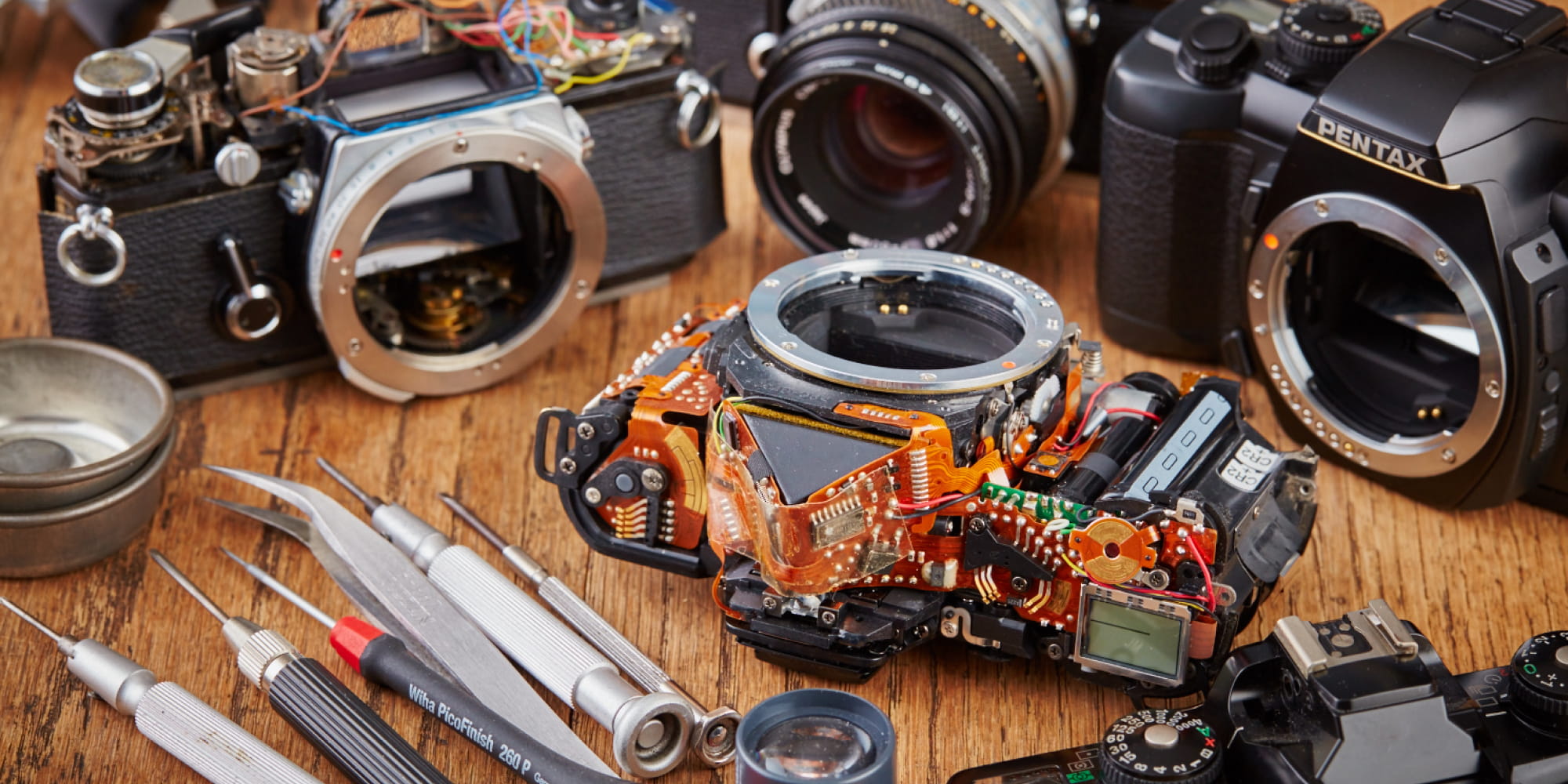 機械式フィルムカメラの修理・整備